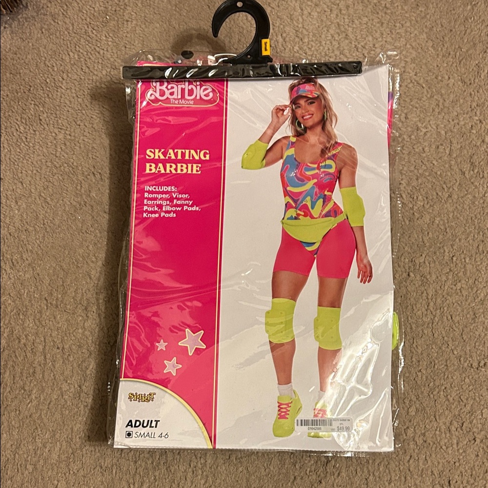 Barbie Skating Outfit with Bright Pink and Neon Green